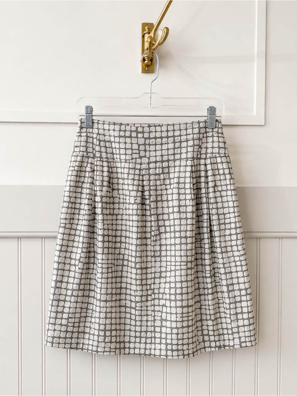 Banana Republic Grid A-Line Skirt
